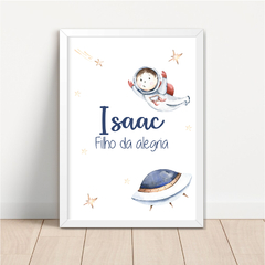 Imagem do KIT 3 QUADROS ASTRONAUTA AQUARELA COM NOME