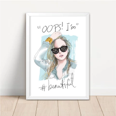 KIT 3 QUADROS GAROTA BONITA na internet