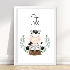 KIT 6 QUADROS SAFARI BABY AQUARELA - loja online