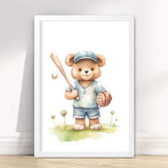 Imagem do KIT 6 QUADROS URSOS ESPORTIVOS