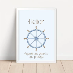 Imagem do KIT 3 QUADROS MARINHEIRO AQUARELA