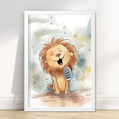 KIT 6 QUADROS ANIMAIS MUSICAIS - loja online