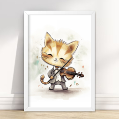 Imagem do KIT 6 QUADROS ANIMAIS MUSICAIS