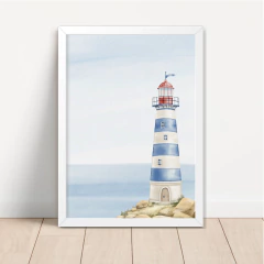 KIT 3 QUADROS MARINHEIRO AQUARELA