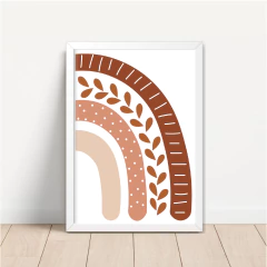 KIT 3 QUADROS BOHO TERRACOTA