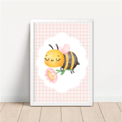 KIT 3 QUADROS ABELHA BEATRIZ