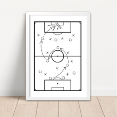 KIT 3 QUADROS FUTEBOL CAMPO