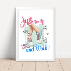 KIT 3 QUADROS GAROTA BONITA - La Artes Quadros e Decor