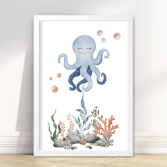 Imagem do KIT 6 QUADROS FUNDO DO MAR