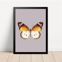 KIT 3 QUADROS VINTAGE BORBOLETAS - La Artes Quadros e Decor