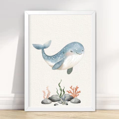 KIT 6 QUADROS FUNDO DO MAR CUTE - comprar online