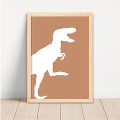 KIT 3 QUADROS DINOSSAUROS SILHUETA na internet