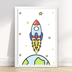 KIT 6 QUADROS ASTRONAUTA 6