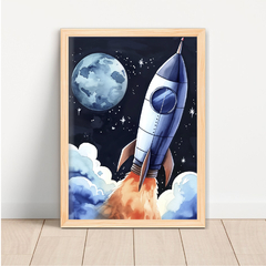 KIT 3 QUADROS GALÁXIA ASTRONAUTA