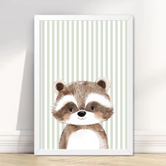 KIT 6 QUADROS ANIMAIS FOFOS DA FLORESTA - comprar online