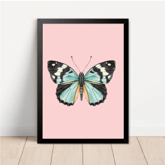 KIT 3 QUADROS VINTAGE BORBOLETAS - loja online