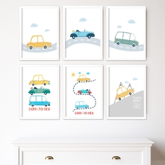 KIT 6 QUADROS VEÍCULOS