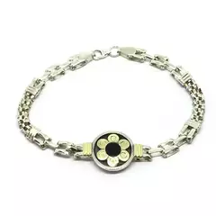 Pulsera panter con payason y flor