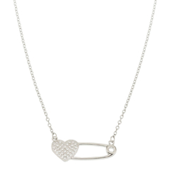 Collar alfiler corazón