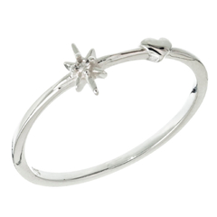 Anillo corazón y destello