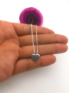 Collar corazón liso