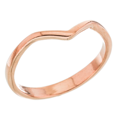 Anillo rose en punta liso