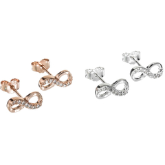 Aro infinito con piedras (par) - comprar online