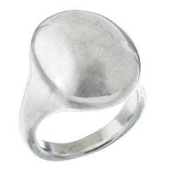 Anillo inflado ovalado liso