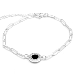 Pulsera círculo negro
