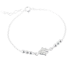 Pulsera bolitas y manito