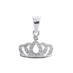 Dije corona con piedras cúbics