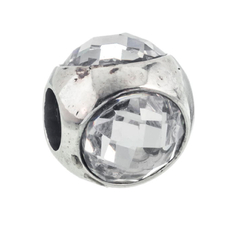 Charm redondo blanco con corazones en internet