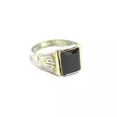 Anillo piedra y corona - comprar online