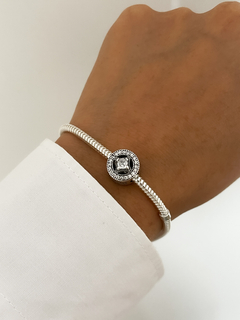 Charm rombo con piedras