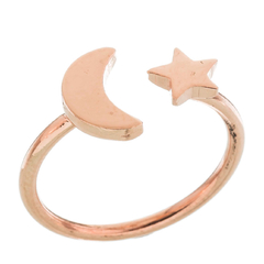 Anillo rose luna y estrella