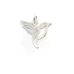 Dije colibri calado plata sola