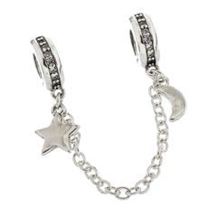 Traba de seguridad con dije luna y estrella - comprar online