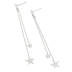 Aros largos con Estrellas (par)