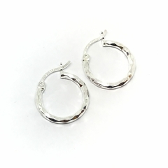 Argollas facetadas 16 mm (par)