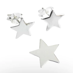 Combo de aros y dije pasante Estrella - comprar online