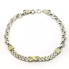Pulsera eslabones payason y rolo