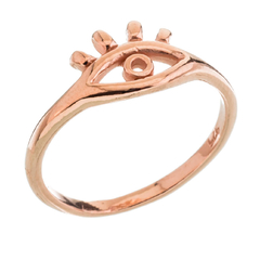 Anillo rose con ojito calado