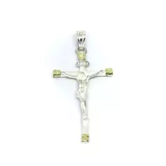 Dije cruz criolla con Cristo