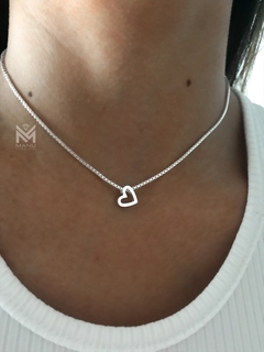 Collar corazón pasante - comprar online