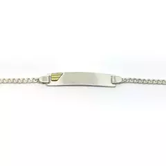Pulsera para nena/e de plata y oro