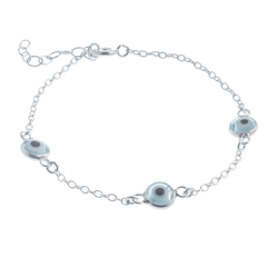 Pulsera con ojos celestes