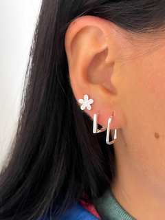 Argollas cuadradas 1.5 cm (par) - comprar online