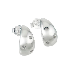 Aros gota con piedras (par) en internet