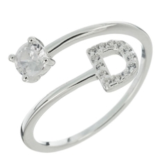 Anillo inicial con piedras - tienda online