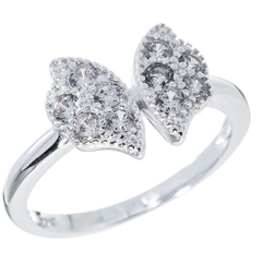Anillo mariposa con piedras